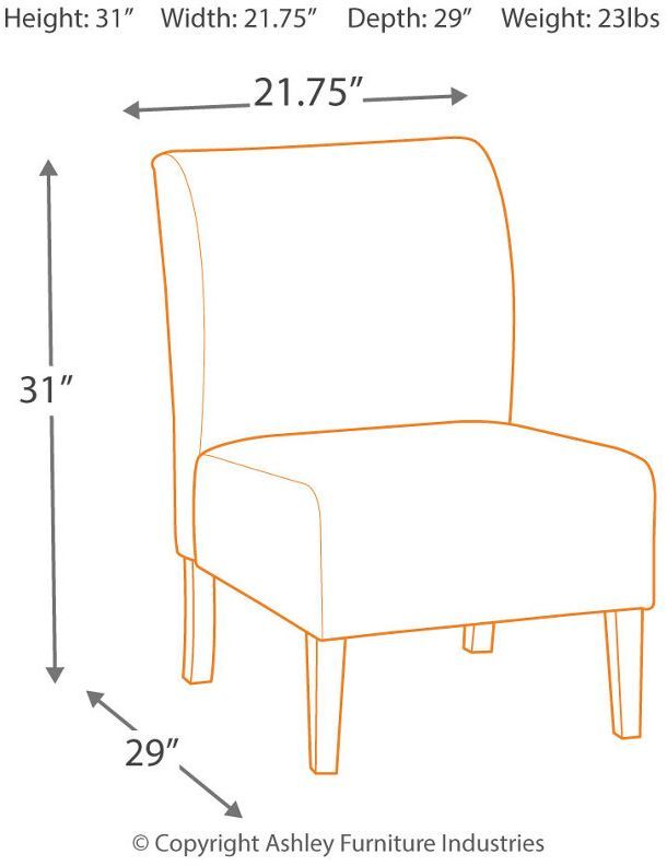 Signature Design by Ashley® Triptis Charcoal Accent Chair-2