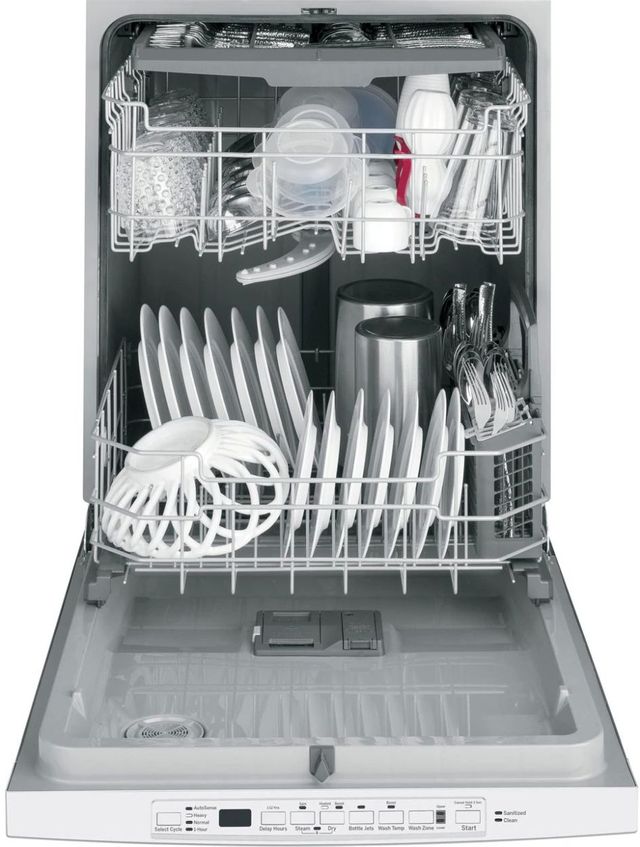 GE® 24" White Built In Dishwasher 2