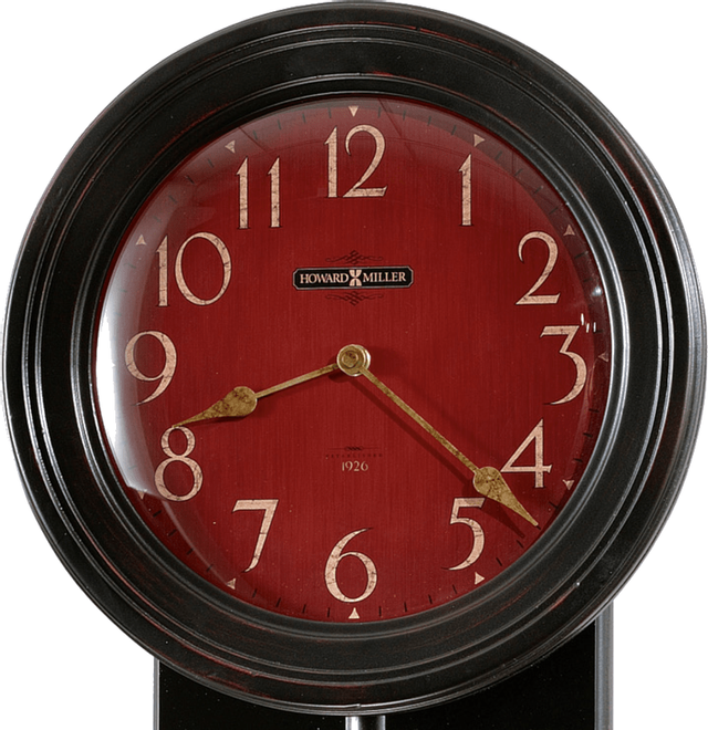 Howard Miller® Alexi Worn Black Wall Clock 1