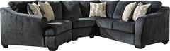 Signature Design by Ashley® Eltmann 3-Piece Slate Right-Arm Facing Sectional with Armless Chair and Cuddler