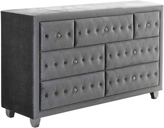 Coaster® Denna Metallic Upholstered Dresser