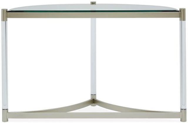 Magnussen® Home Silas Platinum Demilune Sofa Table 2