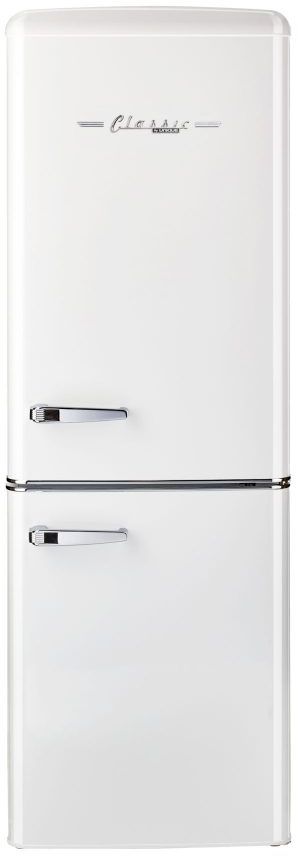 Unique® Appliances Classic Retro 7.0 Cu. Ft. Marshmallow White Counter Depth Freestanding Bottom Freezer Refrigerator