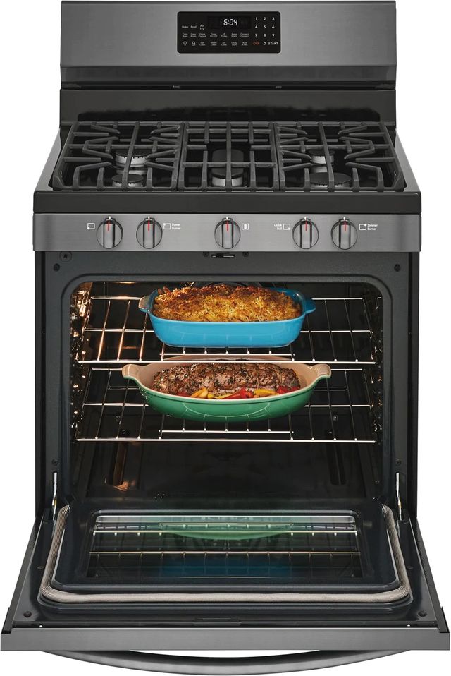Frigidaire Gallery® 30" Stainless Steel Free Standing Gas Range with Air Fry 1