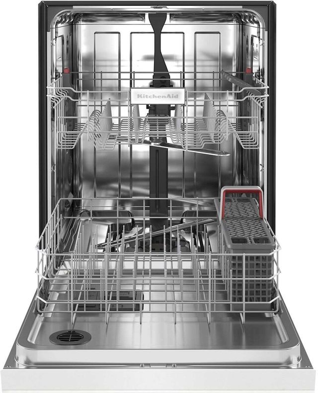 KitchenAid® 24" White Built In Dishwasher-2