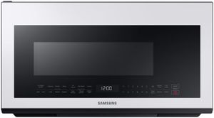 Samsung Bespoke 2.1 Cu. Ft. White Glass Over The Range Microwave