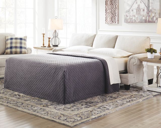 Benchcraft® Meggett Linen Queen Sofa Sleeper 1