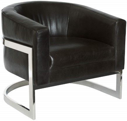 Bernhardt Callie Leather Accent Chair
