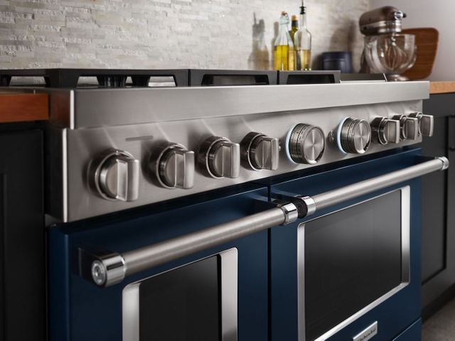 KitchenAid® 48" Stainless Steel Commercial Style Freestanding Dual Fuel Range 20