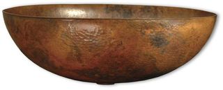 Native Trails Maestro Oval Tempered Copper Vessel Bathroom Sink
