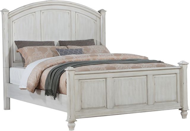 Winners Only® Nashville Antique White King Panel Bed