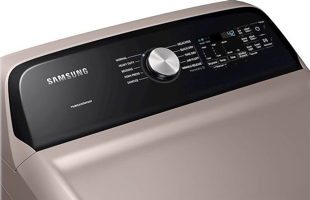 Samsung 7.4 Cu. Ft. Champagne Front Load Electric Dryer 6