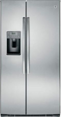 GE® 25.4 Cu. Ft. Side-by-Side Refrigerator-Stainless Steel
