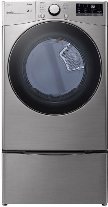 LG 7.4 Cu. Ft. White Front Load Electric Dryer 8