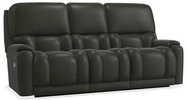La-Z-Boy® Greyson Ice Leather Power Reclining Sofa with Headrest 7