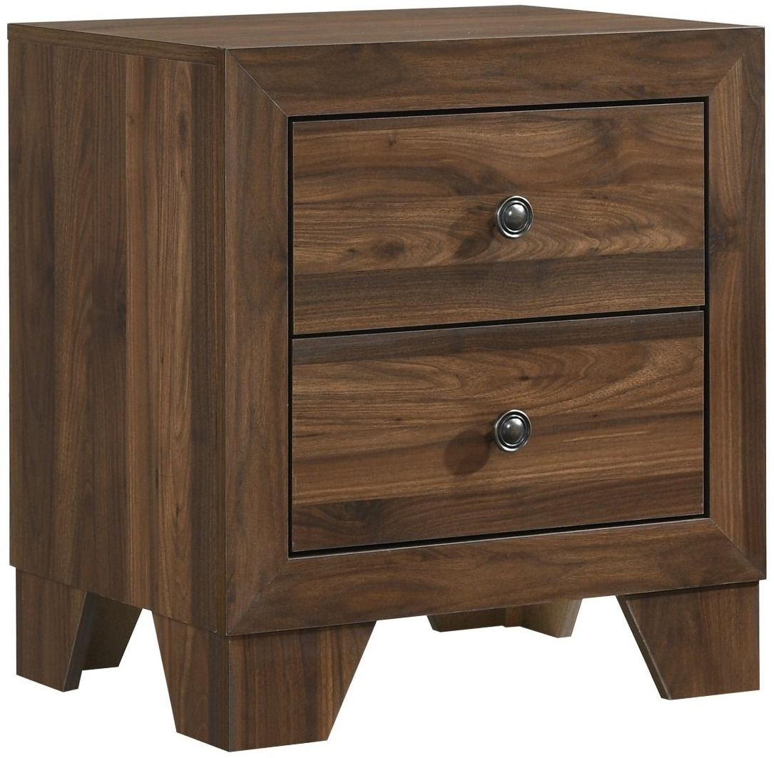 Crown Mark Millie Brown Cherry Nightstand | Furniture Time