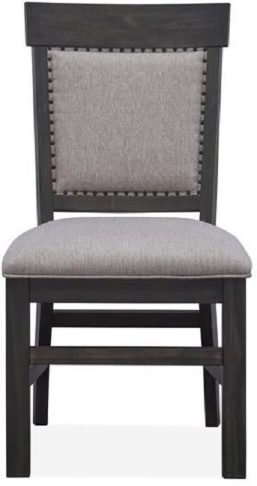 Magnussen® Home Bellamy Peppercorn Dining Side Chair 1