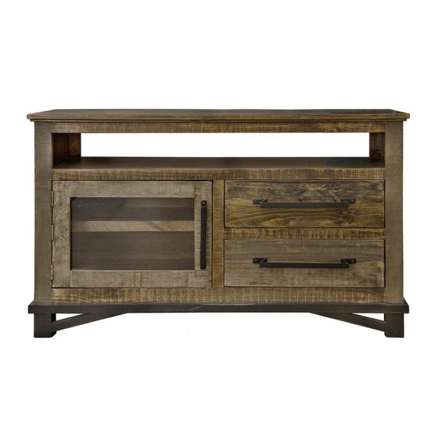 Front view of International Furniture 1795066 rustic tv stand 