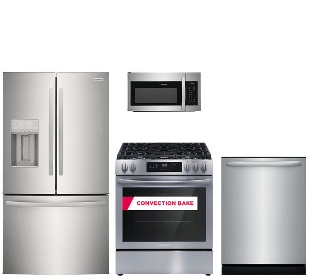 FCFG3083AS Frigidaire 30 Front Control Freestanding Gas Range with 5  Sealed Burners and Convection Bake - Stainless