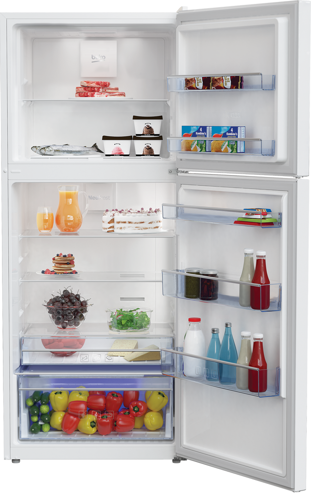 Beko 13.5 Cu. Ft. Stainless Steel Counter Depth Top Freezer Refrigerator 5
