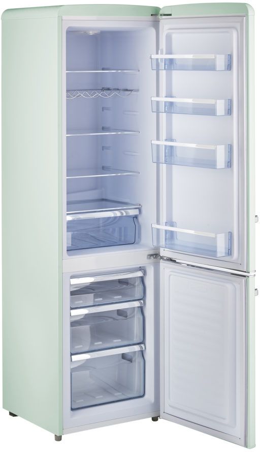Unique® Appliances Classic Retro 9.0 Cu. Ft. Summer Mint Green Counter Depth Freestanding Bottom Freezer Refrigerator 6