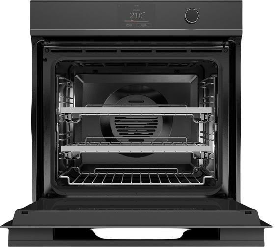 Fisher & Paykel Series 11 23" Black Glass Steam Oven-1