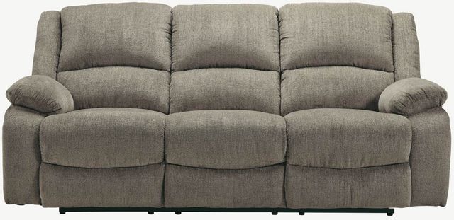 Signature Design by Ashley® Draycoll Pewter Reclining Sofa-1