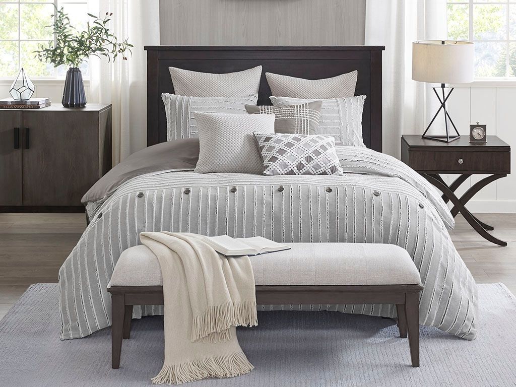 Essence Cotton Jacquard 9 Piece King Comforter Set