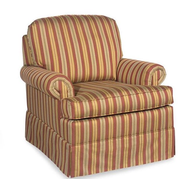 Craftmaster Orange Swivel Accent Chair 0