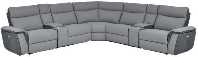 Homelegance Maroni Taupe Gray Fabric Corner Seat 2