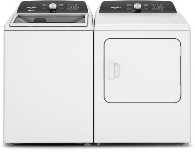 Whirlpool Laundry Pair - 4.8 cu.ft. Top Load Washer with 2 in 1 Removable Agitator + 7.0 Cu. Ft. Top Load Electric Moisture Sensing Dryer with Steam