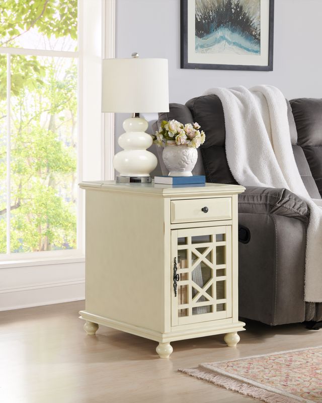 Cottage End Table (White)