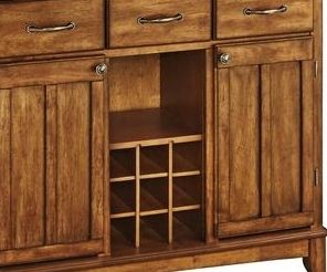 homestyles® Buffet Of Buffets Cottage Oak/Natural Wood Server with Hutch-1