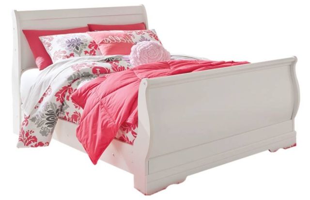 Signature Design by Ashley® Anarasia 3-Piece White Full Sleigh Bed Set-1