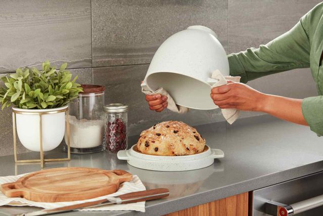 KitchenAid® Grey Speckle Bread Bowl with Baking Lid 8
