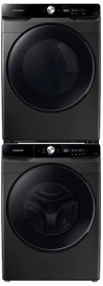 Samsung Brushed Black Front Load Laundry Pair 5