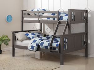 Donco Kids Twin/Full Princeton Bunk Bed with Drawer Storage
