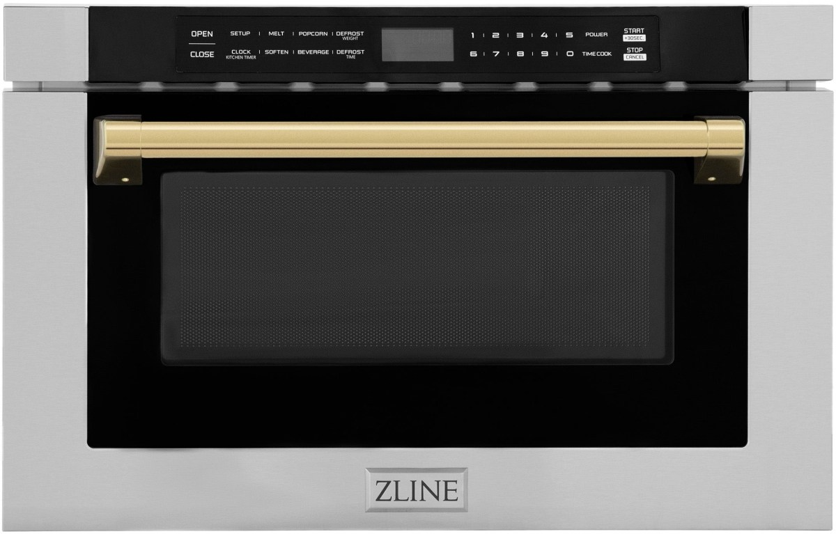 Bronze store countertop microwave