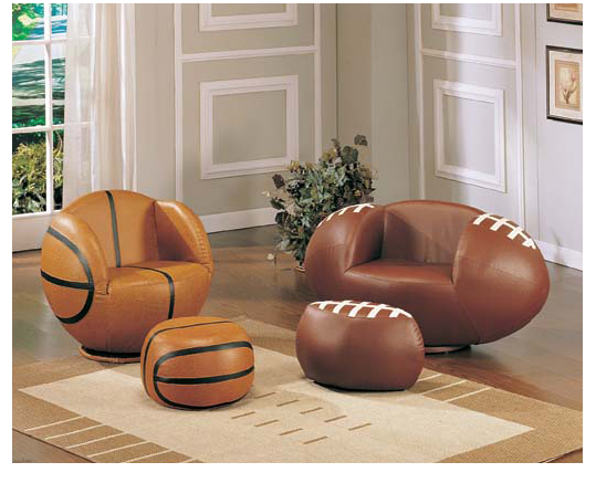 basketball chair and ottoman set