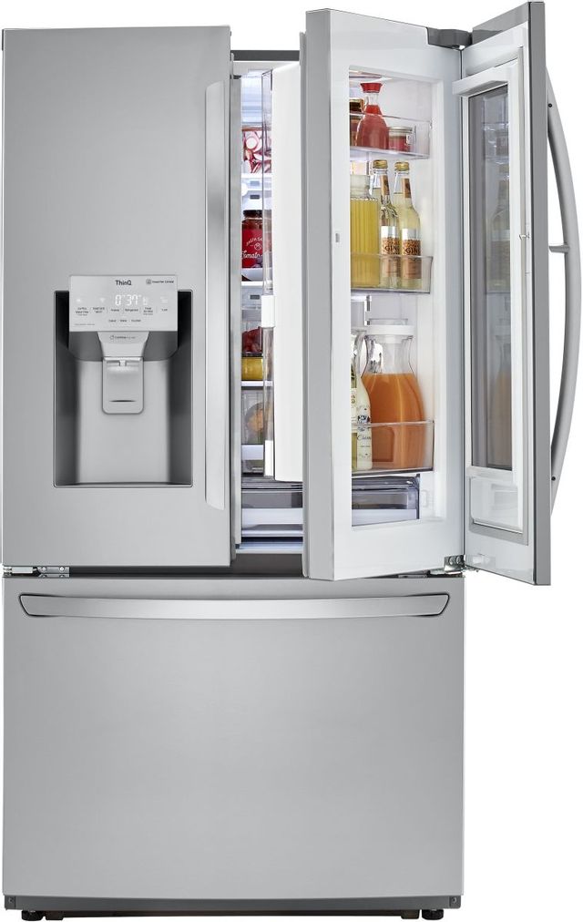 LG 21.9 Cu. Ft. Stainless Steel Counter Depth French Door Refrigerator 26