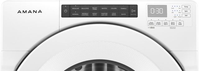 Amana® 4.3 Cu. Ft. White Front Load Washer 2