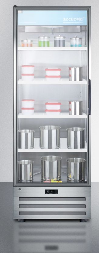 Summit® 17.0 Cu. Ft. Stainless Steel Pharmaceutical All Refrigerator 1