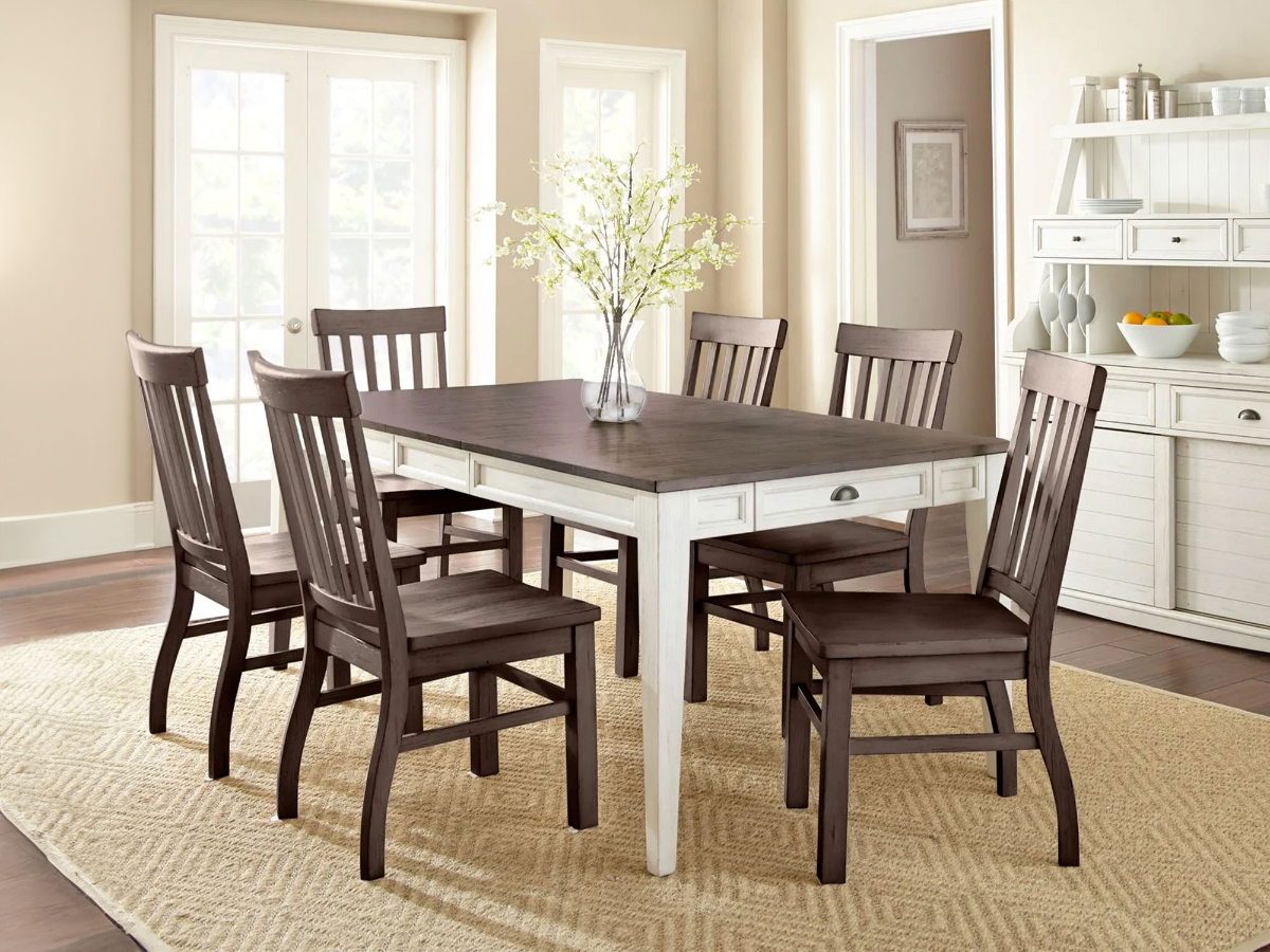 Cayla Dining Set 4 Chairs 2 Extra Chairs Free Bob Mills Furniture