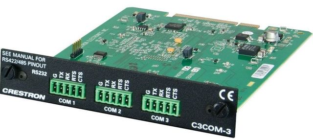 Crestron® 3-Series™ Control Card with 3 COM Ports