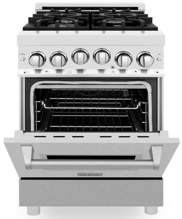 ZLINE 24" Stainless Steel Pro Style Natural Gas Range 5