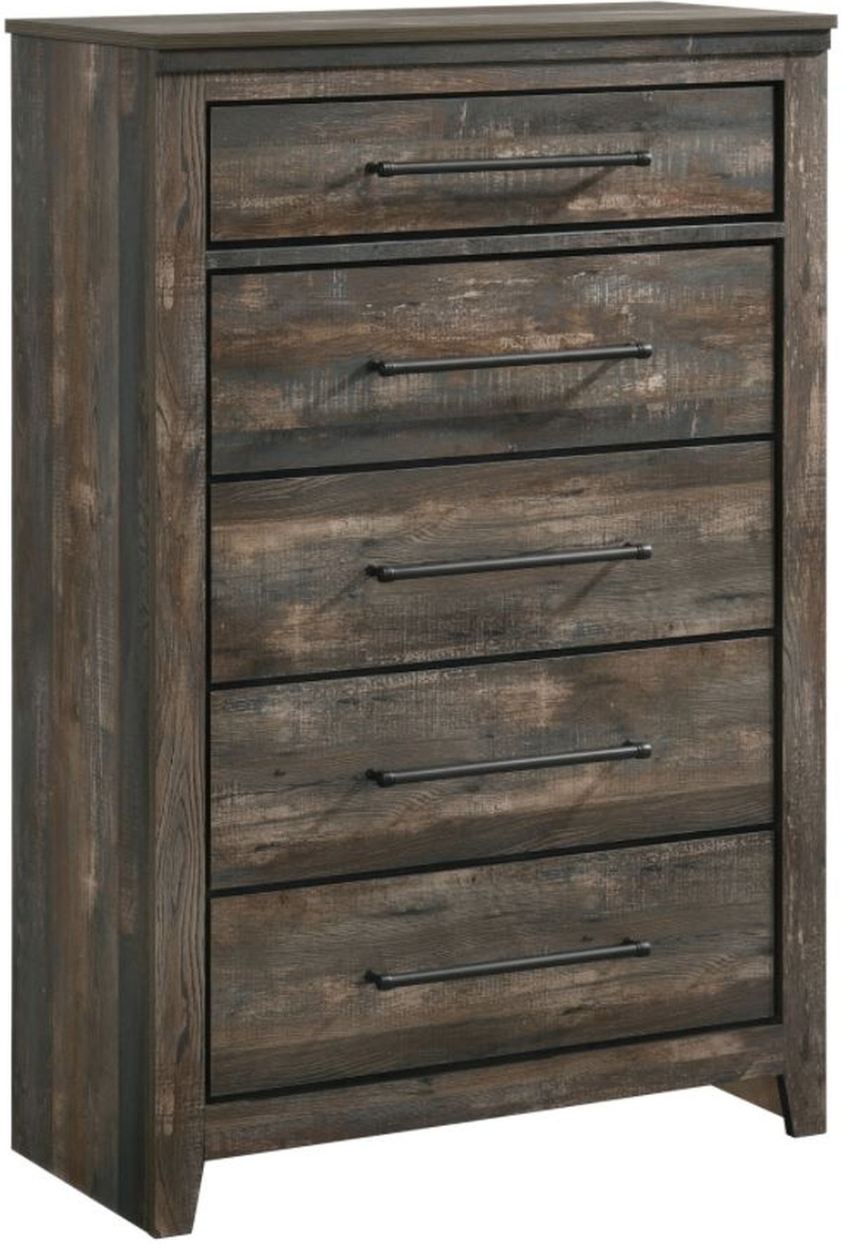 Dark brown store 5 drawer dresser