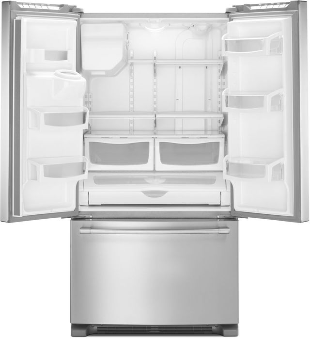 Réfrigérateur à portes françaises de 36 po Maytag® de 24,7 pi³ - Acier inoxydable résistant aux traces de doigts 1