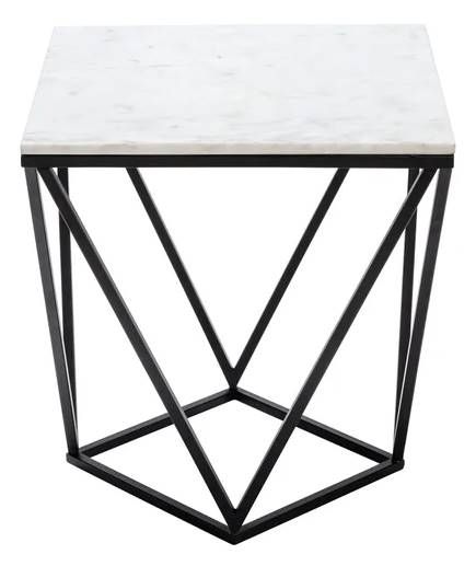 Crestview Collection Baxtor White Marble End Table-0