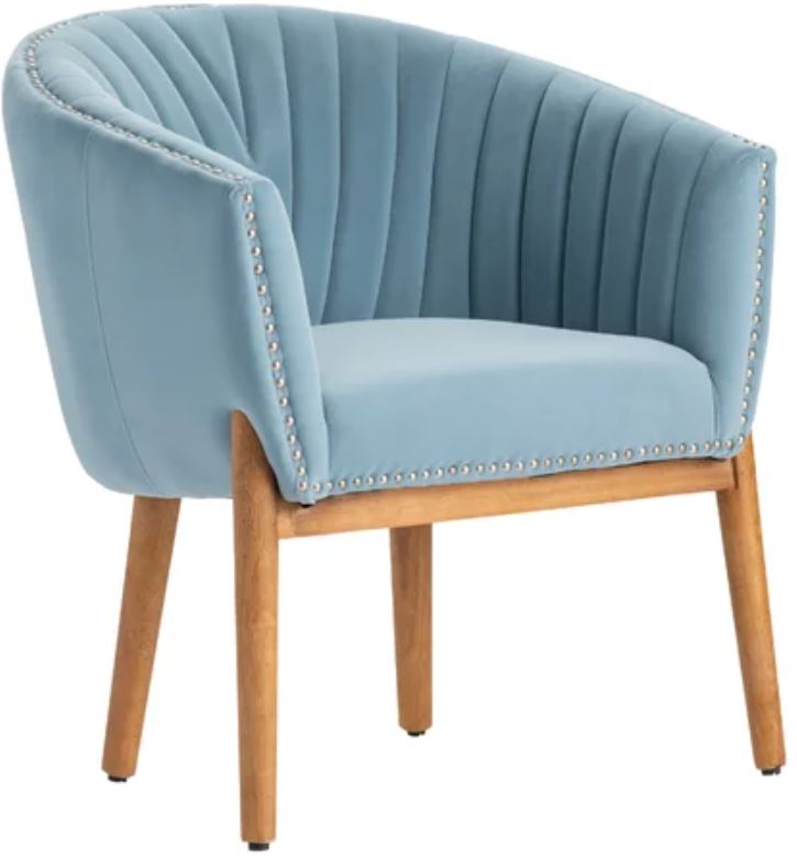 Light blue outlet accent chair