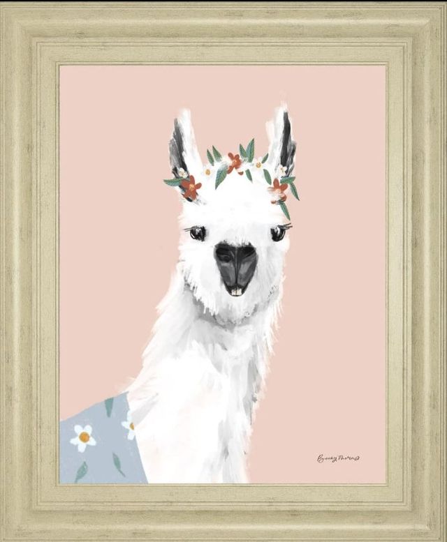 Classy Art Delightful Alpacas I by Becky Thorns Wall Art | Sides ...